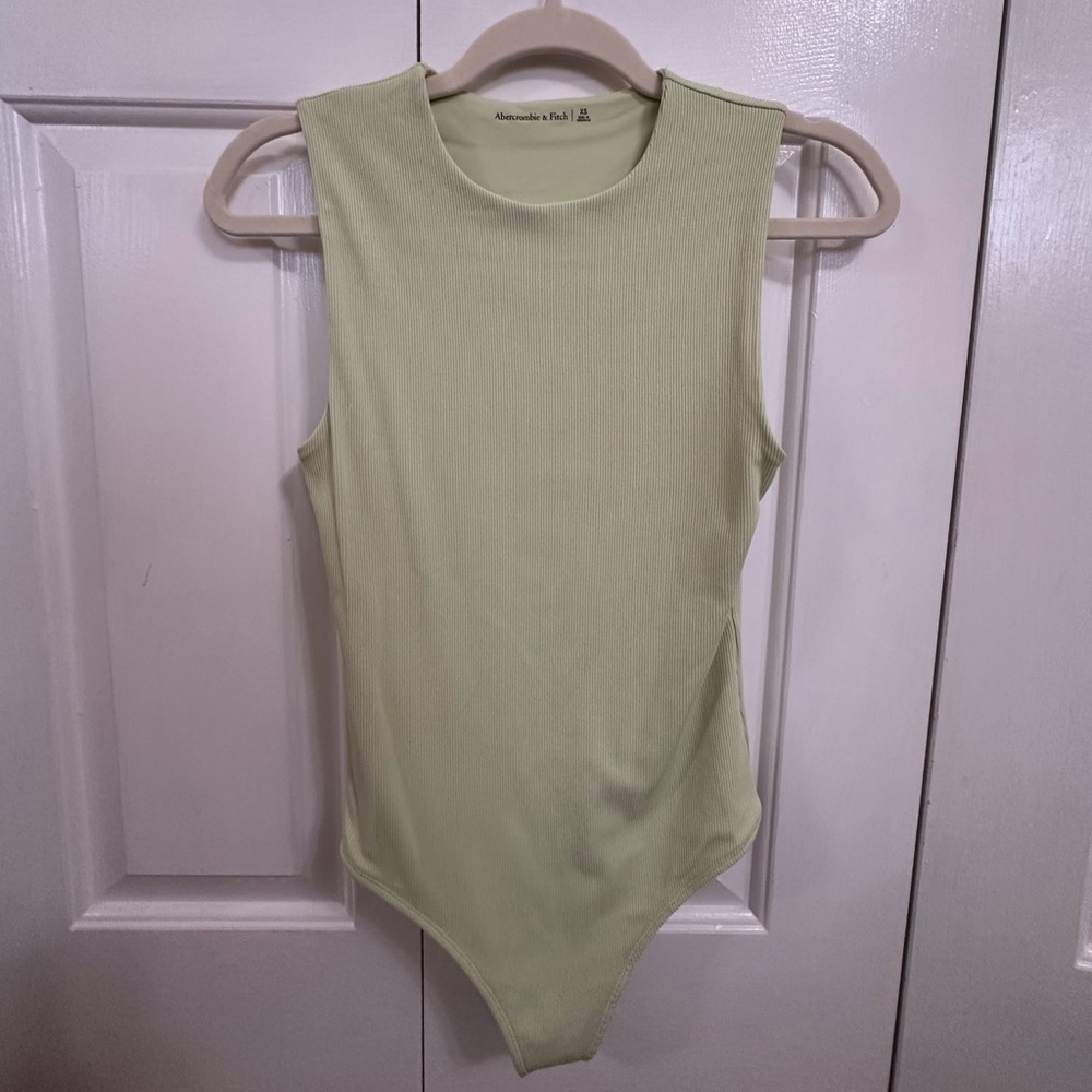 Abercrombie & Fitch Green Fitted Bodysuit